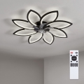 Brilagi - LED-dimbare plafondventilator LED/43W/230V Ø 90 cm zwart + afstandsbediening