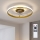 Brilagi - LED Dimbare plafondventilator LED/66W/230V 55 cm wit/goud + afstandsbediening