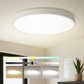 Brilagi - LED-dimbare plafonnière POOL SMART LED/128W/230V 3000-6000K Ø 100 cm Wi-Fi Tuya wit + afstandsbediening
