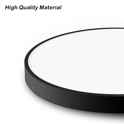 Brilagi - LED dimbare plafondlamp POOL SMART LED/48W/230V 40 cm 3000-6000K Wi-Fi Tuya + afstandsbediening zwart