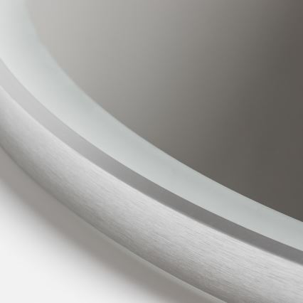 Brilagi - Dimbare LED-badkamerspiegel met verwarming en geïntegreerde verlichting ALU PRO LED/18W/230V Ø 60 cm 3000/4000/6500K IP44 mat chroom CRI 90