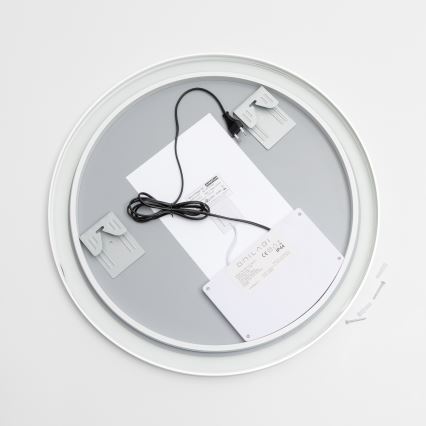 Brilagi - Dimbare LED-badkamerspiegel met verwarming en geïntegreerde verlichting ALU PRO LED/18W/230V Ø 60 cm 3000/4000/6500K IP44 mat chroom CRI 90