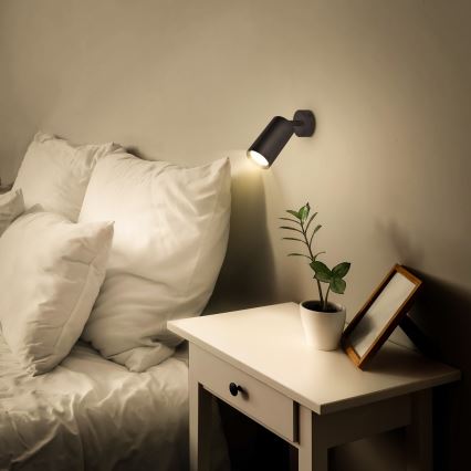 Brilagi - Dimbare LED RGBW spot SELE 1xGU10/4,8W/230V 3000K zwart + afstandsbediening