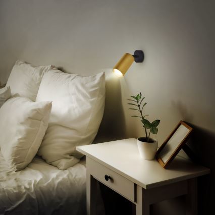 Brilagi - LED-dimbare spot SELE GOLDEN 1xGU10/6W/230V 3000K zwart/goud