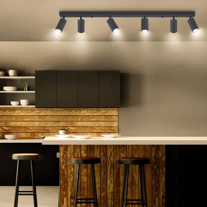 Brilagi - LED dimbaar spotarmatuur SELE 6xGU10/6,5W/230V 2700-6500K antraciet