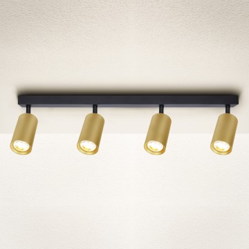 Brilagi - LED dimbare spots SELE GOLDEN 4xGU10/6,5W/230V 2700-6500K zwart/goud