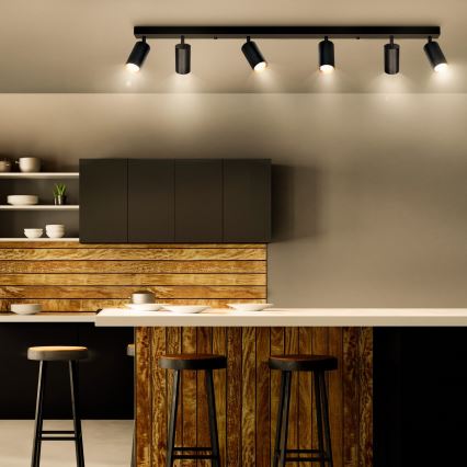 Brilagi - Dimbare LED-spotarmatuur SELE 6xGU10/6,5W/230V 2700-6500K zwart/goud