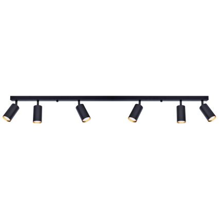 Brilagi - Dimbare LED-spotarmatuur SELE 6xGU10/6,5W/230V 2700-6500K zwart/goud