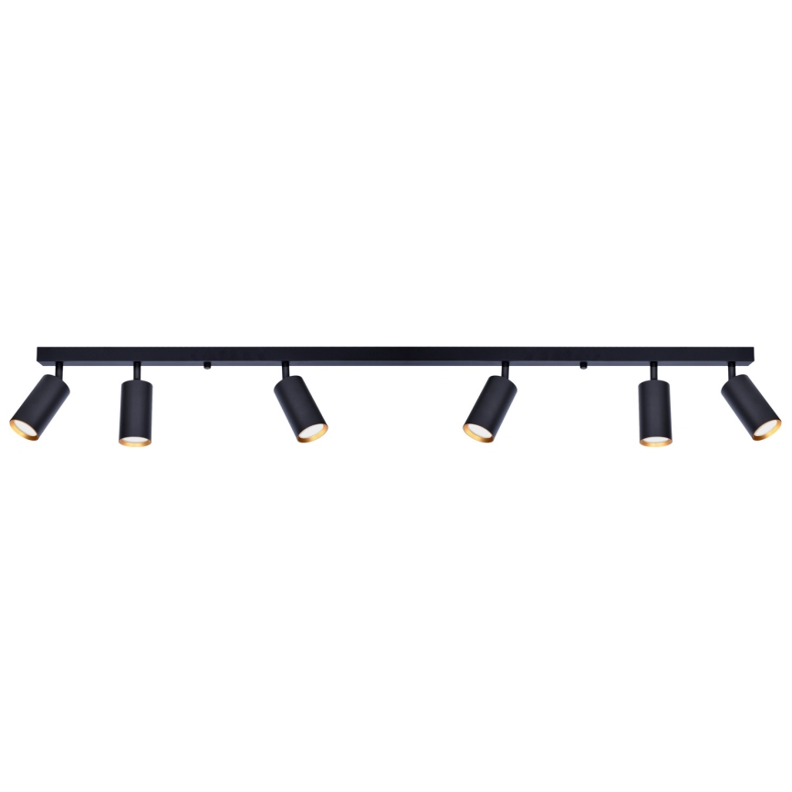 Brilagi - Dimbare LED-spotarmatuur SELE 6xGU10/6,5W/230V 2700-6500K zwart/goud