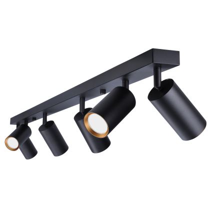 Brilagi - Dimbare LED-spotarmatuur SELE 6xGU10/6,5W/230V 2700-6500K zwart/goud