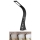 Brilagi - LED Dimbare tafellamp met display PELLE LED/7W/230V zwart