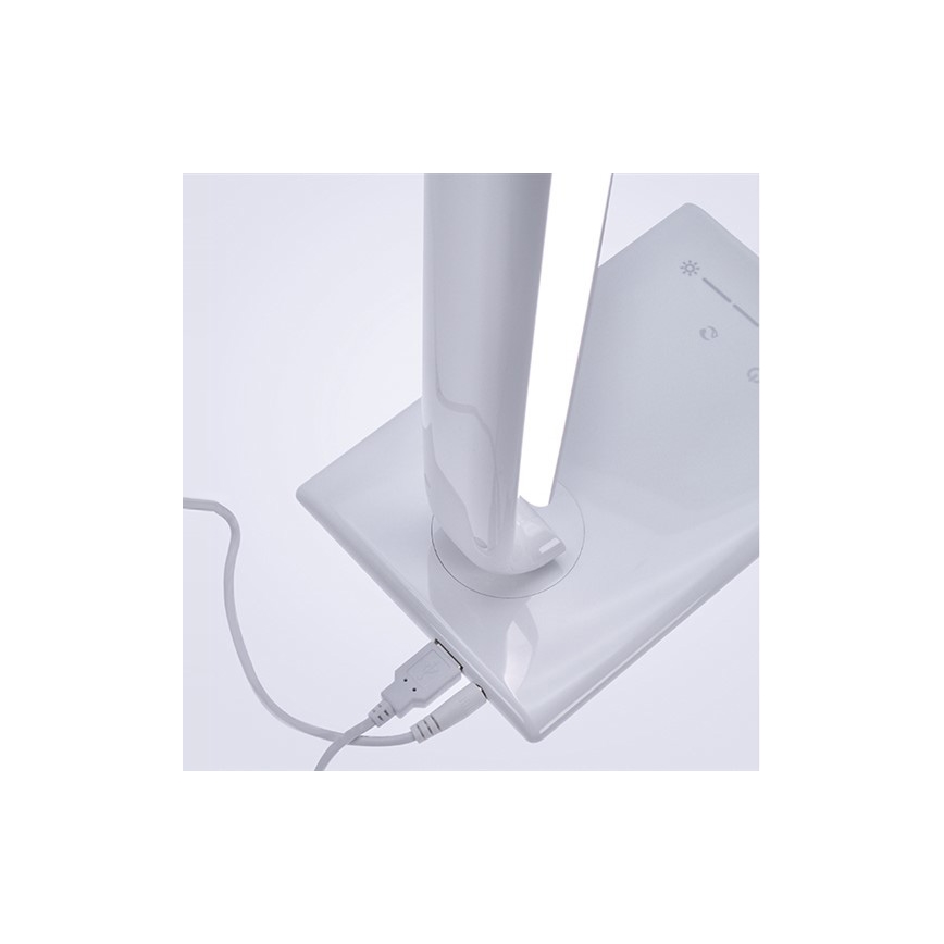 Brilagi - LED dimbare bureaulamp met USB-aansluiting LED/12W/230V wit 3000 - 6000K