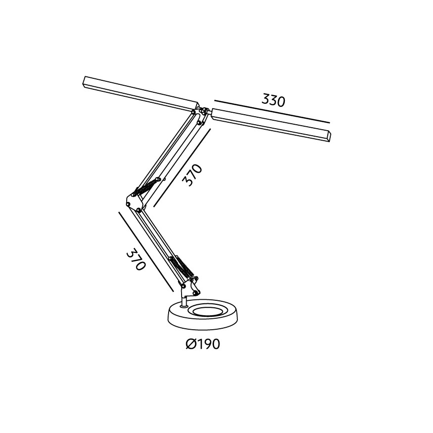 Brilagi - LED-dimbare tafellamp VARIO LED/15W/230V 3000-6000K wit