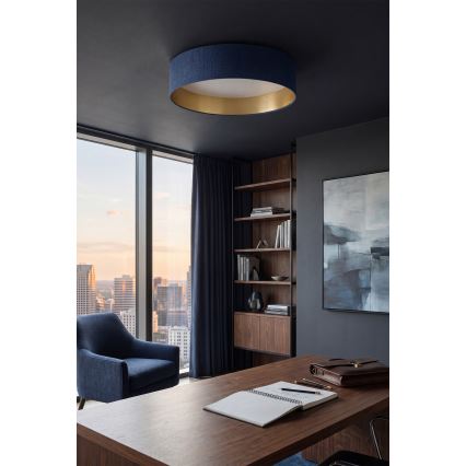 Brilagi - Dimbare LED-plafondlamp VELVET SMART VARI LED/36W/230V 3000–6500K Ø 55 cm blauw/goud + met afstandsbediening