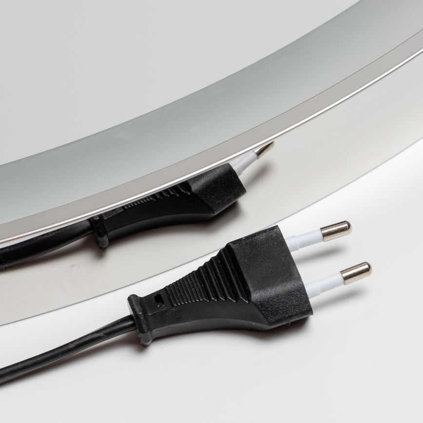 Brilagi - LED-dimbare verwarmde badkamerspiegel met randverlichting ALU PRO LED/18W/230V Ø 60 cm 3000/4000/6500K IP44 glanzend chroom CRI 90