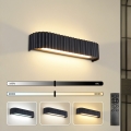 BRILAGI - LED dimbare wandlamp FALCON MODERN LED/14W/230V 3000-6000K 40 cm zwart + afstandsbediening