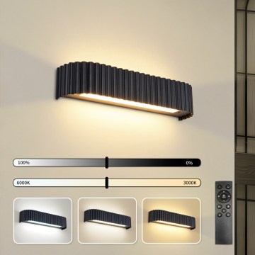 BRILAGI - LED dimbare wandlamp FALCON MODERN LED/14W/230V 3000-6000K 40 cm zwart + afstandsbediening