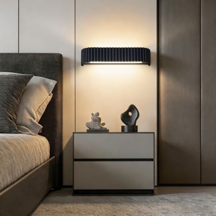 BRILAGI - LED dimbare wandlamp FALCON MODERN LED/14W/230V 3000-6000K 40 cm zwart + afstandsbediening
