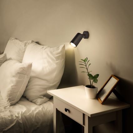 Brilagi - LED RGBW dimbare wandspot SELE 1xGU10/4,8W/230V 3000K zwart + afstandsbediening