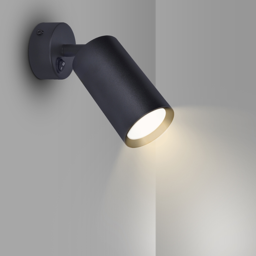 Brilagi - LED RGBW dimbare wandspot SELE 1xGU10/4,8W/230V 3000K zwart + afstandsbediening