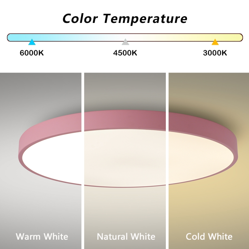Brilagi - Dimbaar LED-armatuur POOL SMART LED/128W/230V Ø 100 cm 3000-6000K Wi-Fi Tuya + afstandsbediening roze