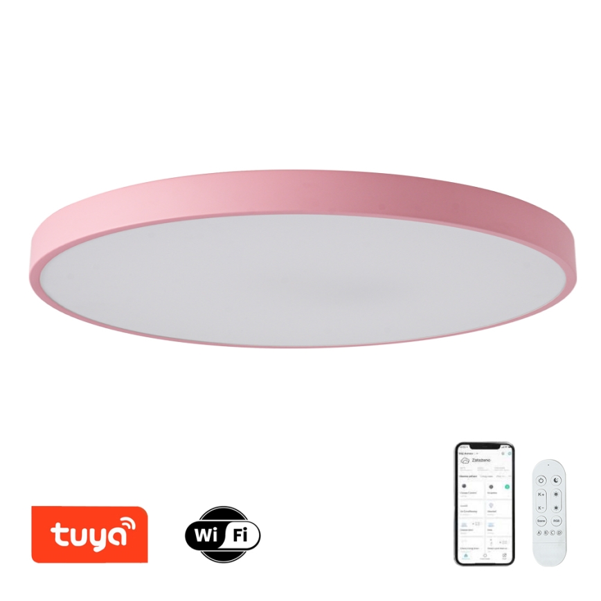 Brilagi - Dimbaar LED-armatuur POOL SMART LED/128W/230V Ø 100 cm 3000-6000K Wi-Fi Tuya + afstandsbediening roze