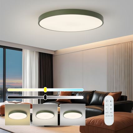 Brilagi - LED-dimbaar armatuur POOL SMART LED/100W/230V Ø 80 cm 3000-6000K Wi-Fi Tuya + afstandsbediening groen