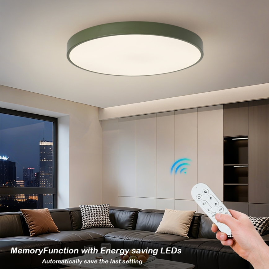 Brilagi - LED-dimbaar armatuur POOL SMART LED/100W/230V Ø 80 cm 3000-6000K Wi-Fi Tuya + afstandsbediening groen