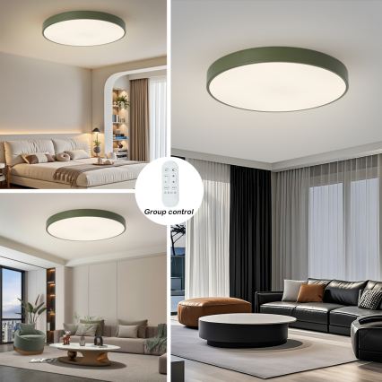 Brilagi - LED-dimbaar armatuur POOL SMART LED/100W/230V Ø 80 cm 3000-6000K Wi-Fi Tuya + afstandsbediening groen