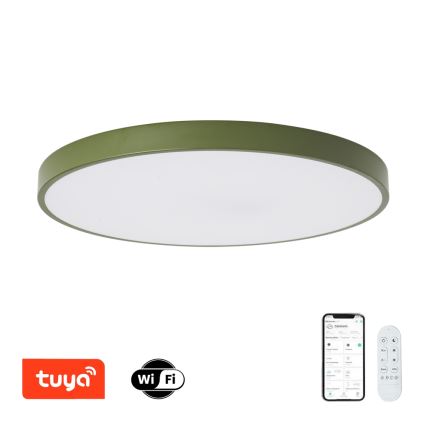 Brilagi - LED-dimbaar armatuur POOL SMART LED/100W/230V Ø 80 cm 3000-6000K Wi-Fi Tuya + afstandsbediening groen