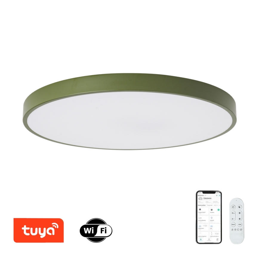 Brilagi - LED-dimbaar armatuur POOL SMART LED/100W/230V Ø 80 cm 3000-6000K Wi-Fi Tuya + afstandsbediening groen