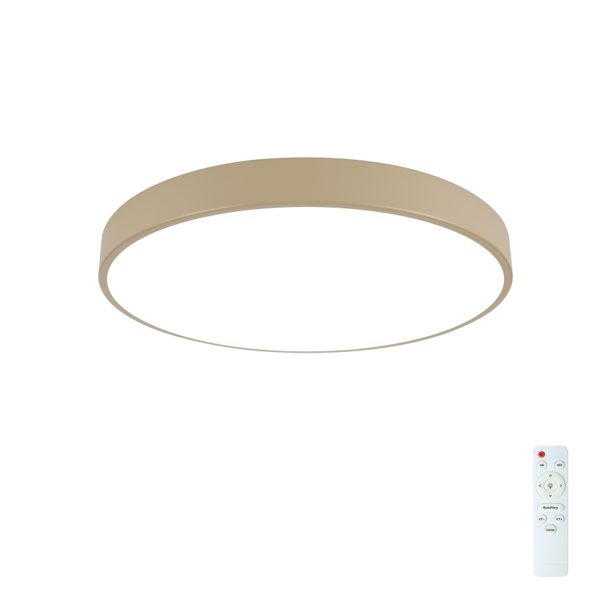 Brilagi - LED Dimmable Ceiling Light POOL LED/60W/230V 3000-6000K diameter 50 cm beige + remote control