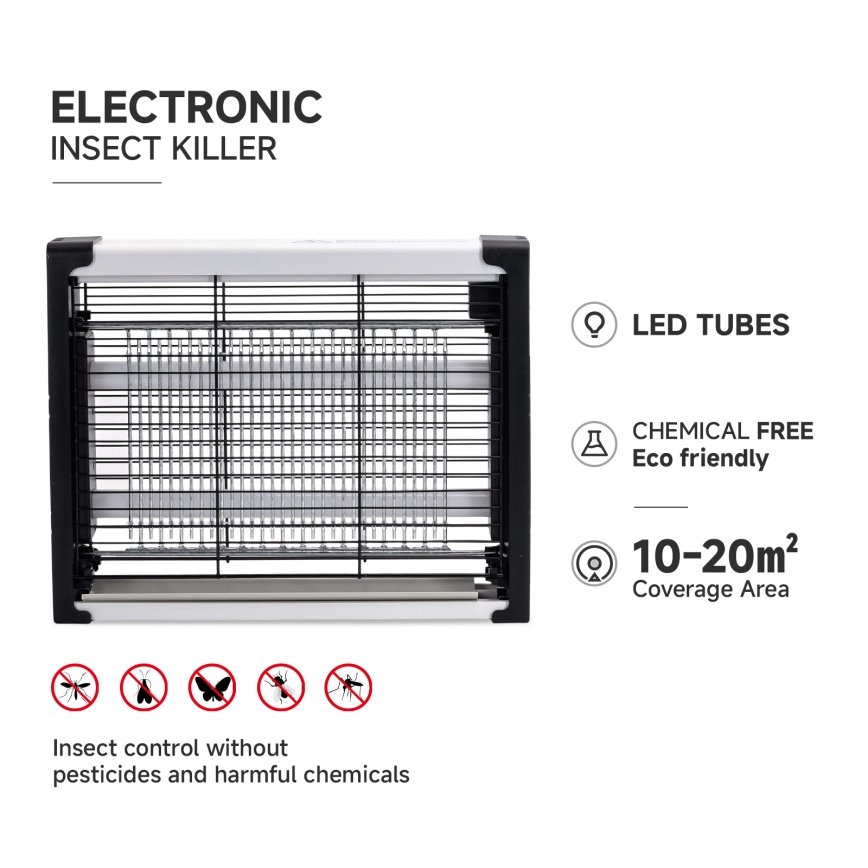 Brilagi - LED elektrische insectenvanger UV 2xLED/2W/230V 20 m2