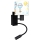 Brilagi - LED flexibele kinderwandlamp BOBO 1x E27/25W/230V + LED/3W zwart/wit/dierenmotief