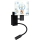 Brilagi - LED flexibele kinderwandlamp BOBO 1xE27/25W/230V + LED/3W zwart/wit/blauw/beertjes