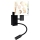 Brilagi - LED flexibele kinderwandlamp BOBO 1xE27/25W/230V + LED/3W zwart/wit/dieren