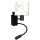 Brilagi - LED flexibele kinderwandlamp BOBO 1xE27/25W/230V + LED/3W zwart/wit/konijntjes