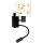 Brilagi - LED flexibele kinderwandlamp BOBO 1xE27/25W/230V + LED/3W zwart/wit/met beertjes