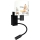 Brilagi - LED flexibele kinderwandlamp BOBO 1xE27/25W/230V + LED/3W zwart/wit/met dierenmotief