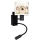 Brilagi - LED flexibele kinderwandlamp BOBO 1xE27/25W/230V + LED/3W zwart/wit/roze/met feeënmotief