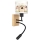 Brilagi - LED flexibele kinderwandlamp BOBO WOOD 1xE27/25W/230V + LED/3W eik/zwart/wit/roze/feeën