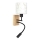Brilagi - LED flexibele kinderwandlamp BOBO WOOD 1xE27/25W/230V + LED/3W eiken/zwart/wit/konijntjes