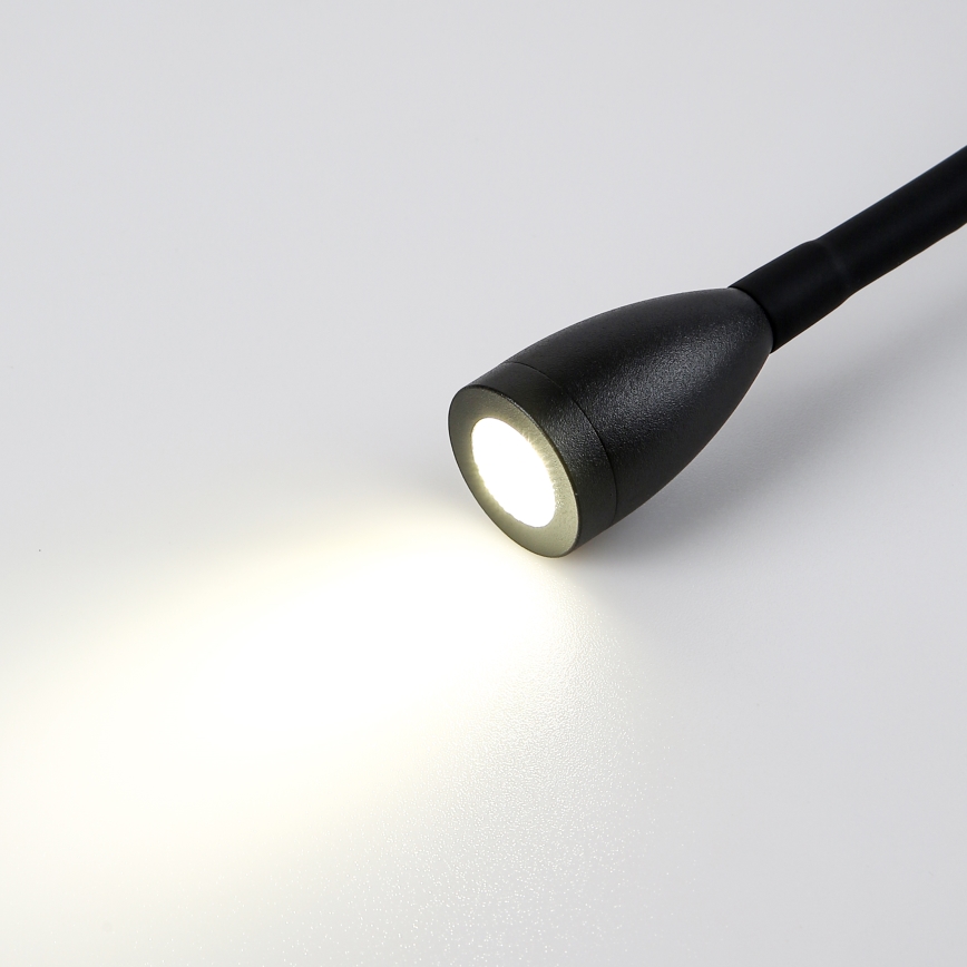 Brilagi - LED Flexibele wandlamp MAYA Double LED/4W/230V + LED/3W zwart