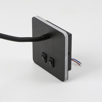Brilagi - LED Flexibele wandlamp MAYA Double LED/4W/230V + LED/3W zwart