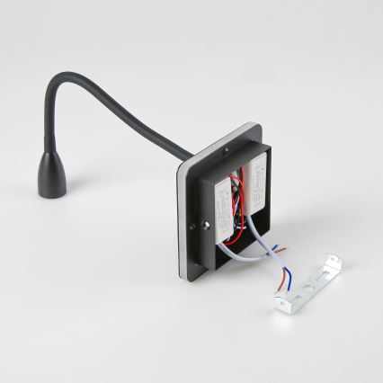 Brilagi - LED Flexibele wandlamp MAYA Double LED/4W/230V + LED/3W zwart
