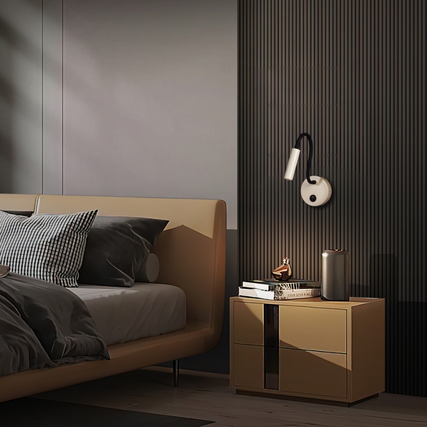 Brilagi - LED Flexibele wandlamp MAYA LED/3W/230V 4000K beige