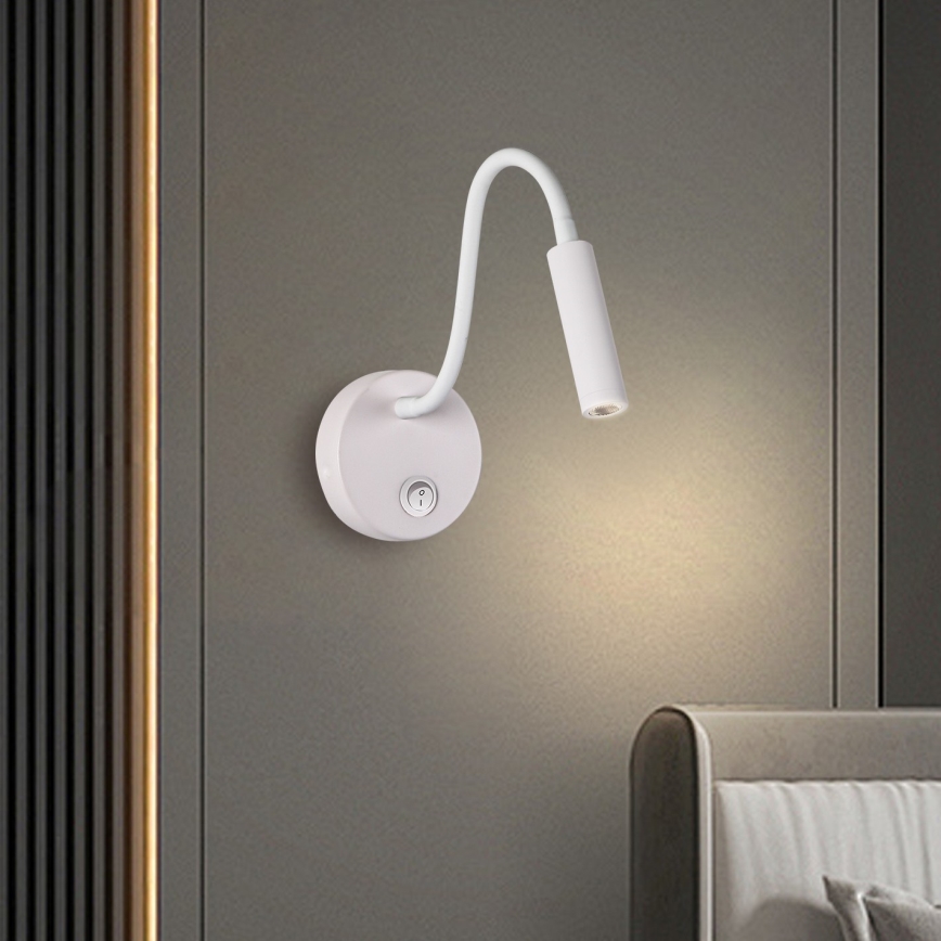 Brilagi - LED Flexibele wandlamp MAYA LED/3W/230V 4000K wit