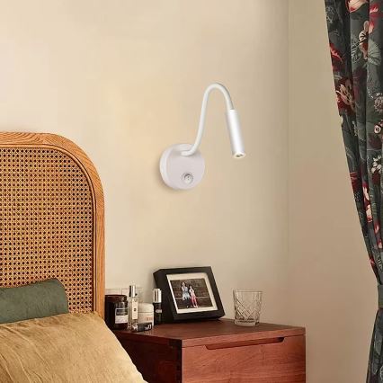 Brilagi - LED Flexibele wandlamp MAYA LED/3W/230V 4000K wit