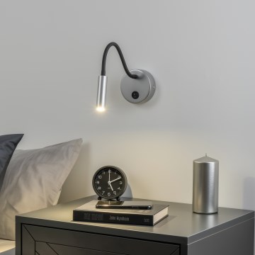 Brilagi - LED Flexibele wandlamp MAYA LED/3W/230V 4000K zilver