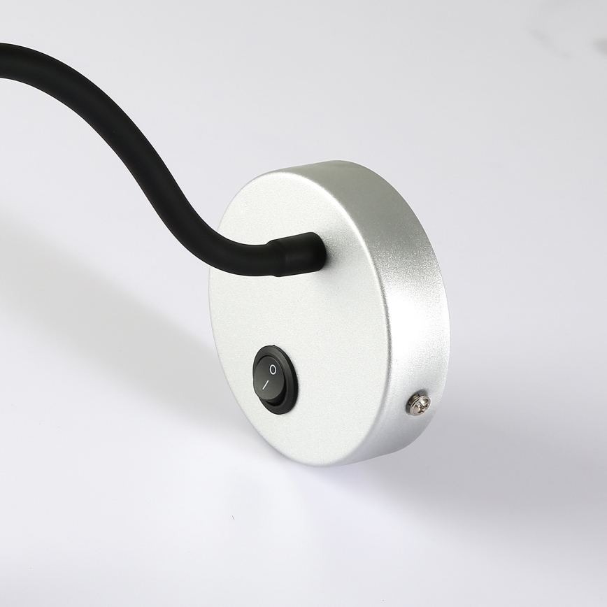 Brilagi - LED Flexibele wandlamp MAYA LED/3W/230V 4000K zilver